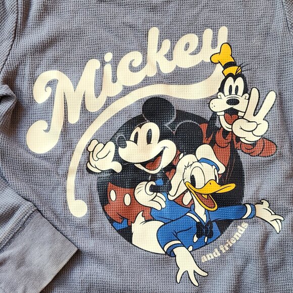 Disney Mickey Mouse/Donald Duck/Goofy Slate Blue Jersey Size 5T - Picture 4 of 9